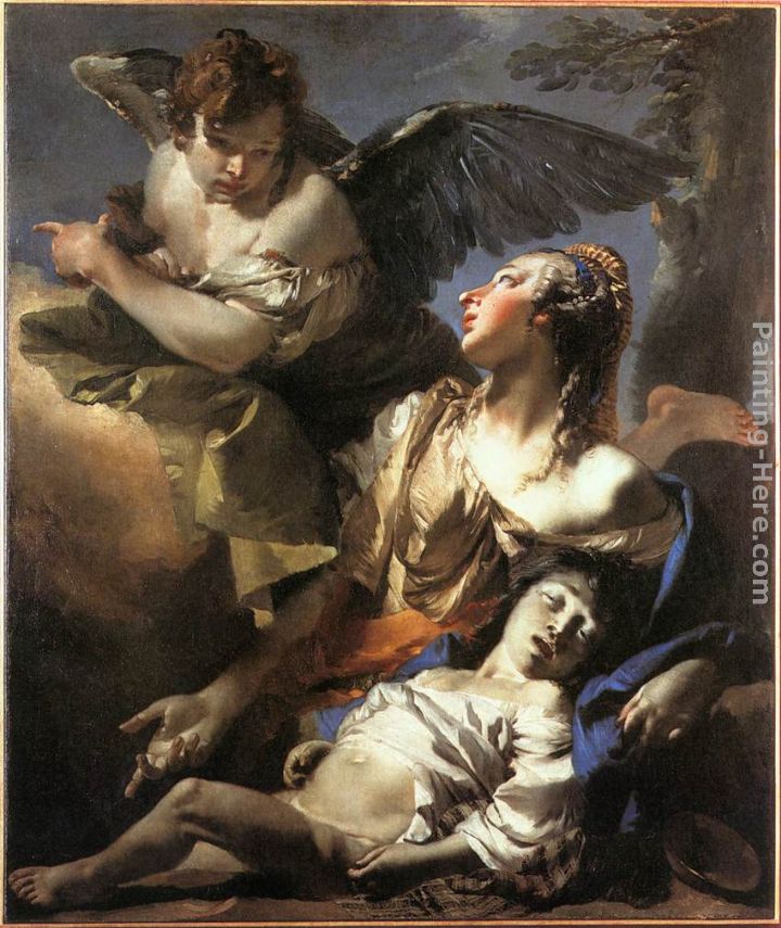 The Angel Succouring Hagar painting - Giovanni Battista Tiepolo The Angel Succouring Hagar art painting